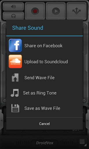 droidvox-voice-changer-demo for android screenshot