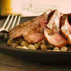 Sautéed Duck Breast with Peas