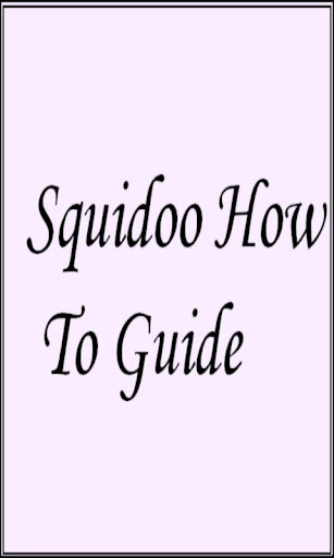 Squidoo How to....
