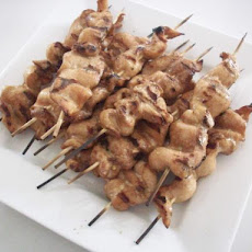 Grilled Chicken Satays With Peanut Sauce