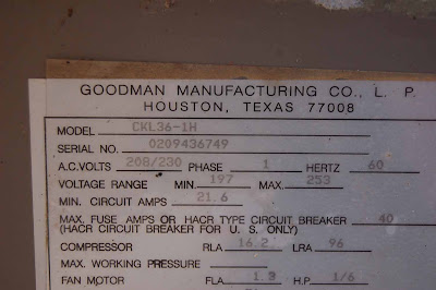 goodman furnace serial number decoding