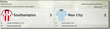 Southampton - Manchester City 3:2