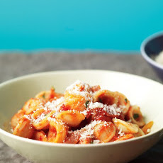 Orecchiette with Bacon and Tomato Sauce