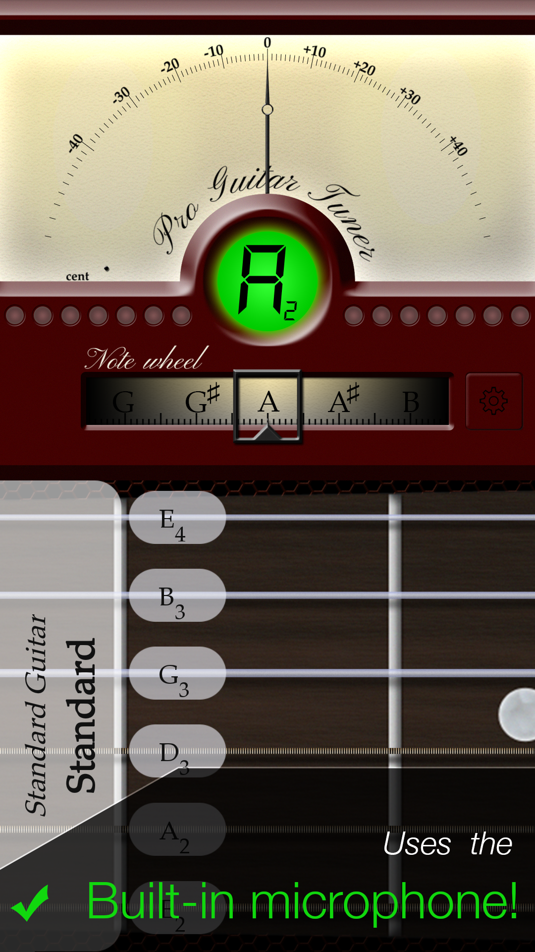 Android application Pro Guitar Tuner screenshort