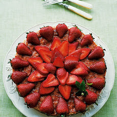 Almond Macaroon Galette with Strawberries