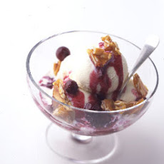 Blueberry Almond Praline Sundae