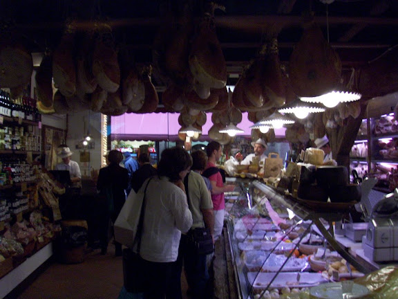 hanging prosciutto