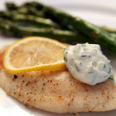 Hudson's Baked Tilapia with Dill Sauce