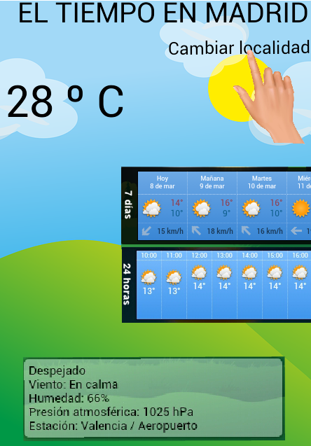 Android application Termometro Tiempo Temperatura screenshort