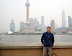 The obligatory Shanghai photo in front of Pudong. That building in the distance on the right is China's tallest, the Jin Mao tower. The Shanghai Acquarium is that white-roofed building just above the river line on the left. And of course the giant red condom-shaped building in the middle is the Oriental Pearl Tower.