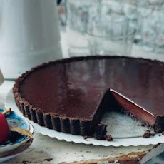 Chocolate Glazed Chocolate Tart