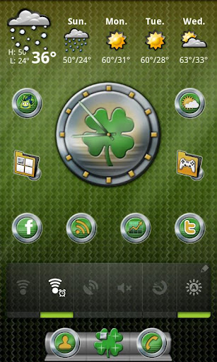 Shamrock Clock