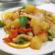 Caribbean Chicken With Caramelised Pineapple