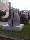 Statue on Dimitrija Chupovski