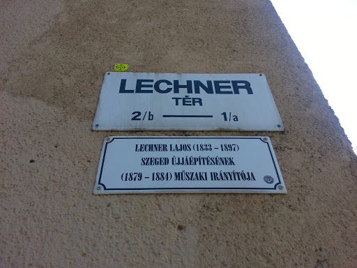 Lechner Lajos emléktábla