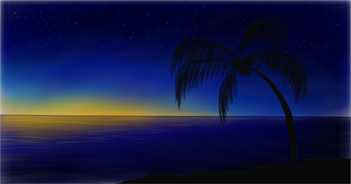 Silhouette Palm Tree