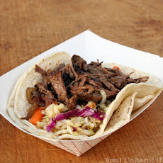 Korean Crock-pot Beef Tacos {Gluten Free}
