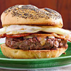 Cabin in the Woods Burgers with Bacon & Eggs