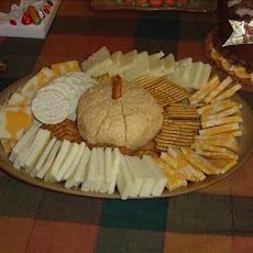 Pumpkin Shaped Cheese Ball
