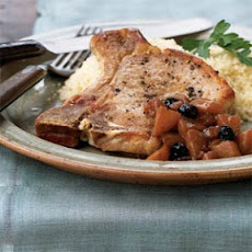 Pan-Seared Pork Chops with Molasses-Plum Sauce