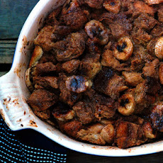 Banana-Dulce de Leche Bread Pudding