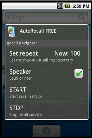 AutoRecall auto dial redial