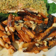Roasted Sweet Potatoes With Macadamia Nuts