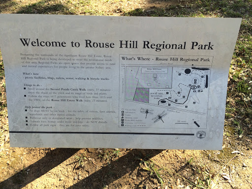 Welcome To Rouse Hill Regional Park Sign