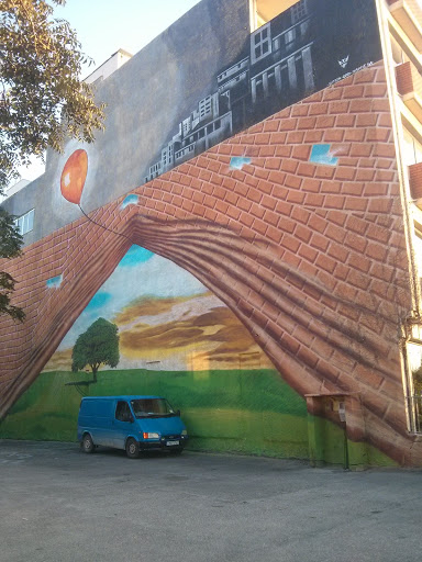 Huge Mural On The Wall