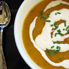 Butternut Squash Soup with Cider Cream