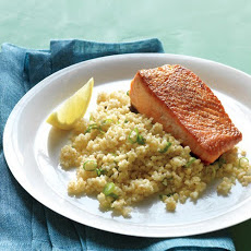 Seared Salmon Fillets with Bulgur