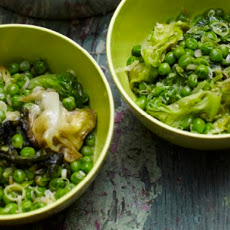 Cook the Book: Fresh Peas with Lettuce and Green Garlic