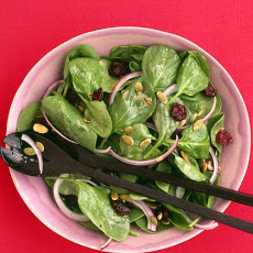 Spinach Salad with Dried Cherries