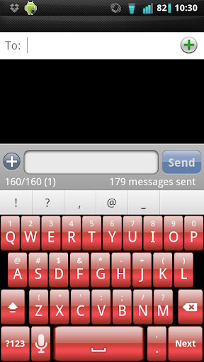 Red Gloss Keyboard Skin