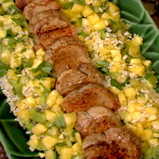 Pan-Seared Pork with Pineapple-Kiwi Salsa