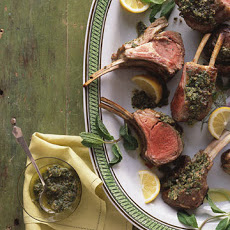 Rack of Lamb with Mint and Capers