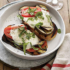 Open-Face Grilled Eggplant Sandwiches