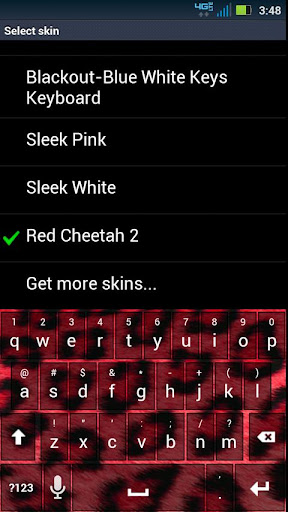 Red Cheetah Keyboard Skin