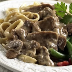 Peppered Beef Stroganoff
