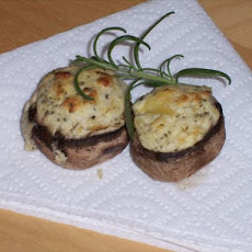 Easy Two Ingredient Stuffed Mushrooms