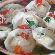 Homemade Tortellini in Broth