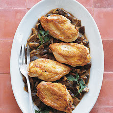 Roast Chicken with Wild Mushroom Sauce
