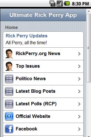 Ultimate Rick Perry App