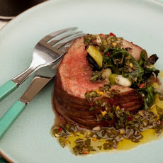 Cook the Book: Arugula, Garlic and Green Onion Stuffed Flank Steak