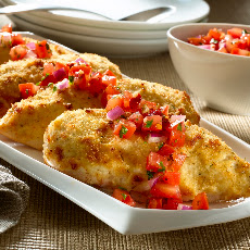 Parmesan-crusted Bruschetta Chicken 