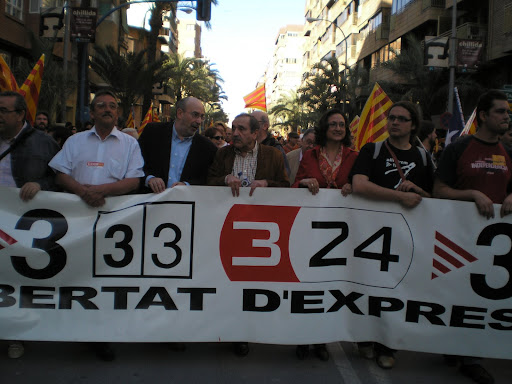 Manifestació TV3 Alacant