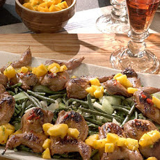 Grilled Quail with Sesame Dressing