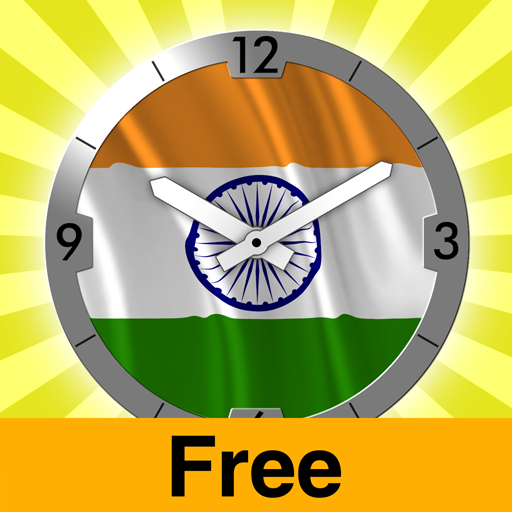 India flag Analog Clock LOGO-APP點子