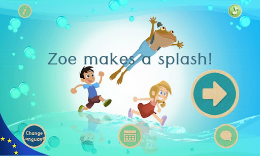Zoe makes a splash