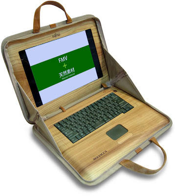 Wooden laptop